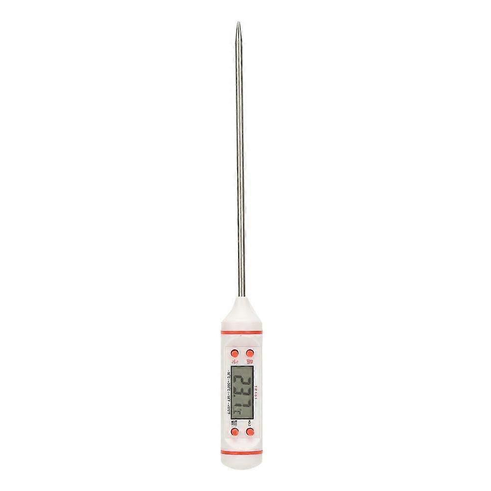 Digital Meat Thermometer Pen Shape Stainless Steel LCD Display High-Accuracy Cooking Thermometer