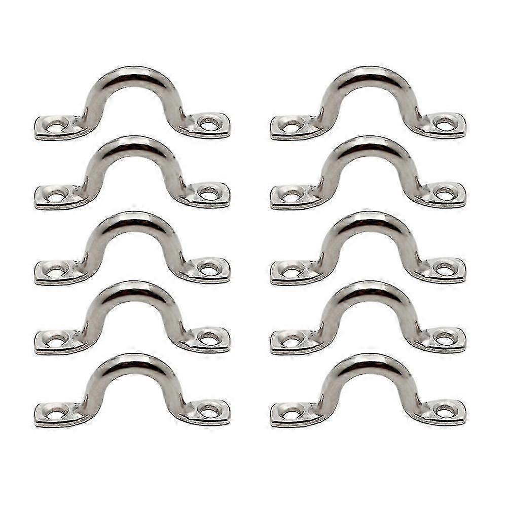 Stainless Steel U-Shaped Boat Eyebrows - 15 PCS