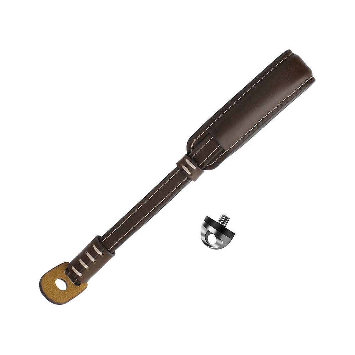 Camera Hand Grip Metal Ring Wrist Strap for Coffee Color