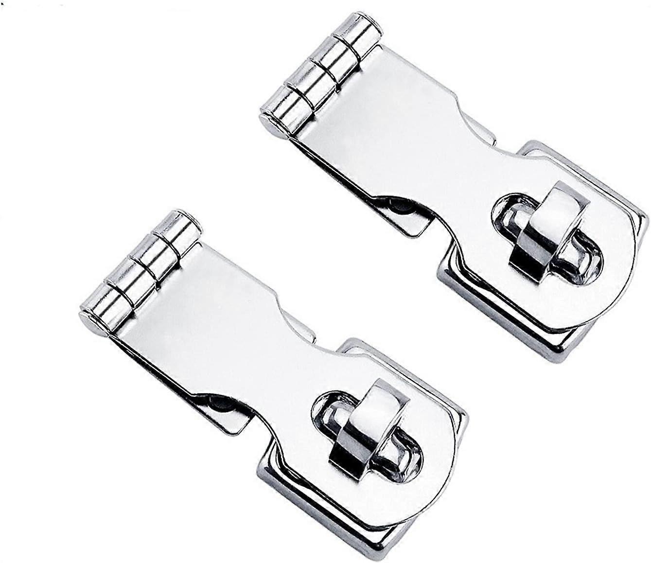 2PCS Door Cabinet Wallet Eye Bolt Safety Security Hasp Latch Clasp for Boat Yacht Accessor