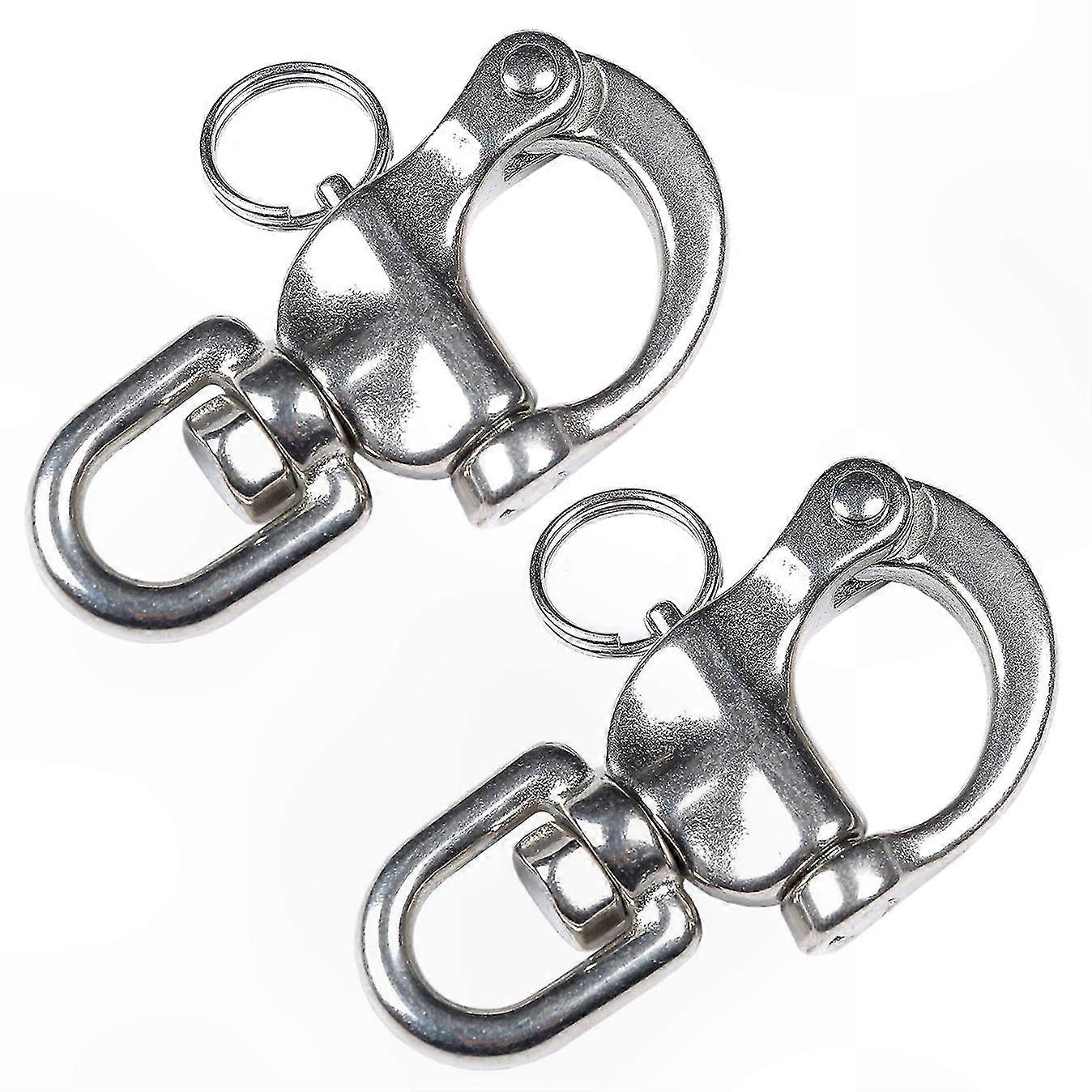 Marine Grade Stainless Steel Swivel Shackle with Quick Release for Anchor Chain and Snap Hook Applications