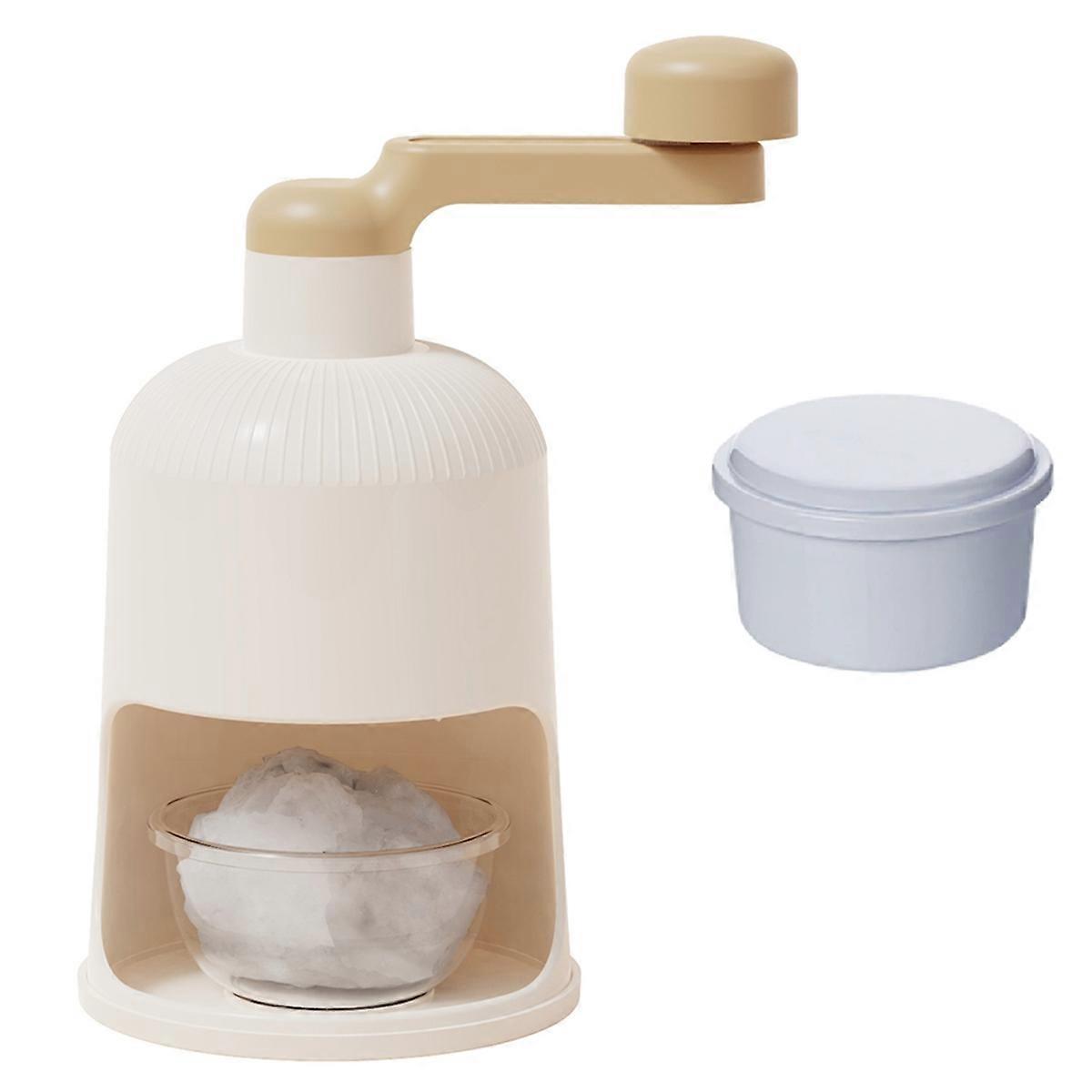 Manual Ice Crusher with Ice Tray Great for Smoothies, Shaved Ice, and Frozen Cocktails Portable Han