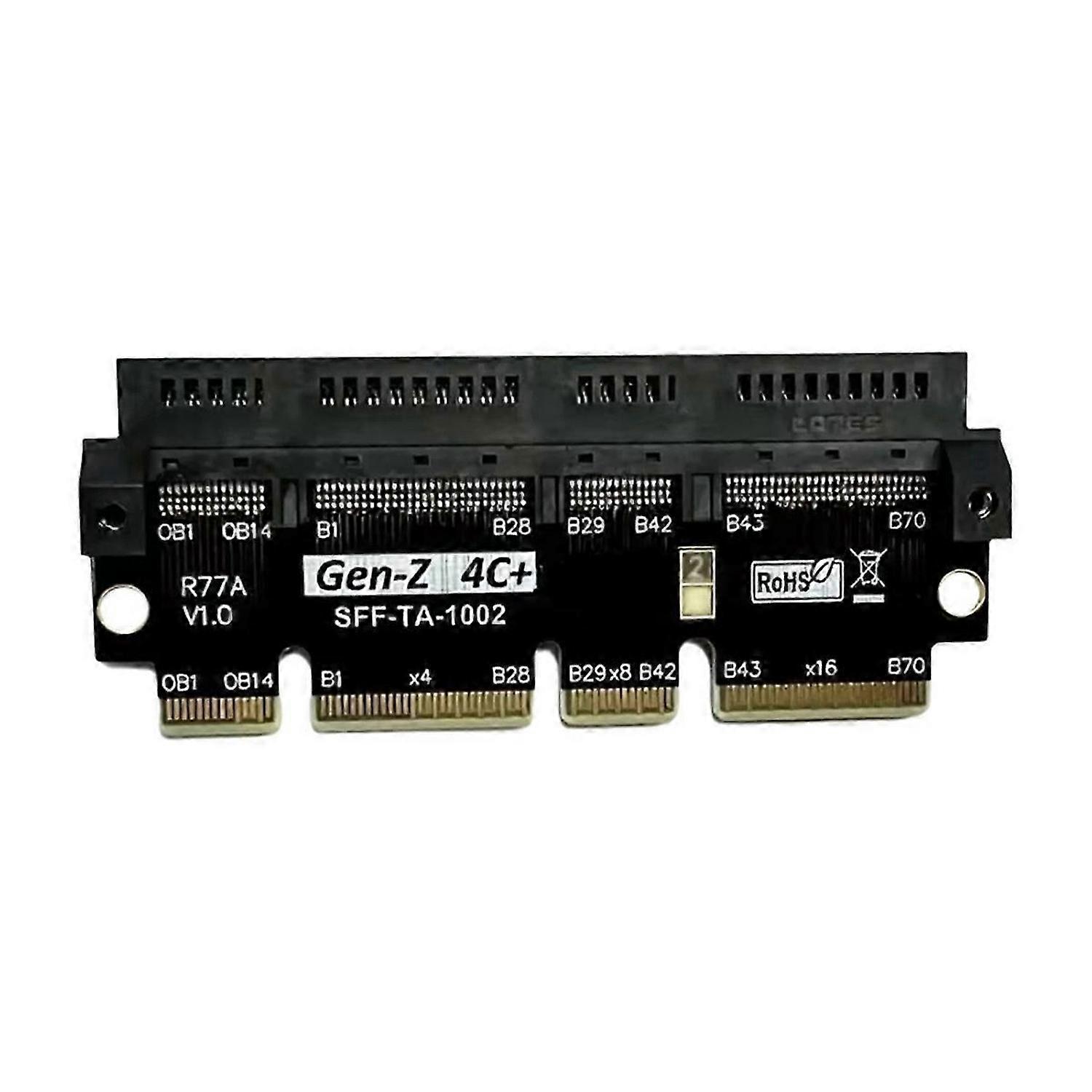 PCIe5.0 X16 to Gen-Z 4C+ Adapter Card EDSFF 4C+ Raised Test