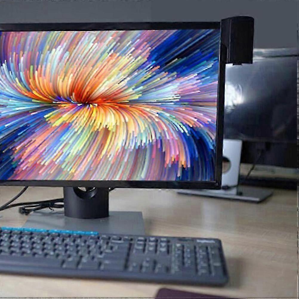 Creative soundbar for desktop computer setup