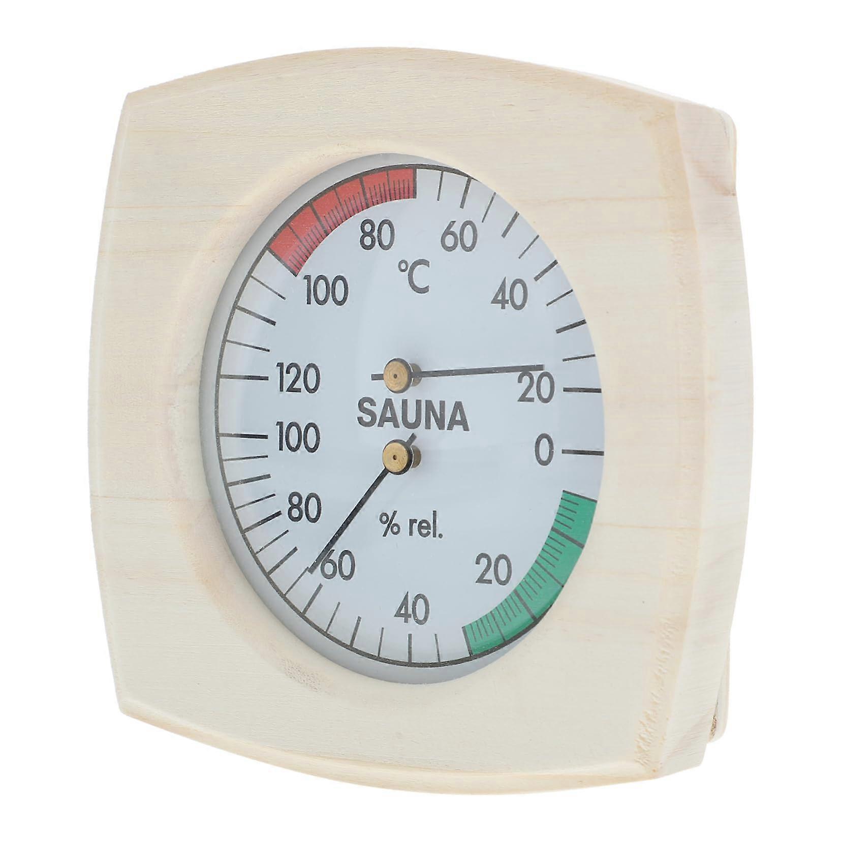 Sauna Thermometer Hygrometer Temperature For Sauna Wall-Mounted Humidity Checker - Professional Grade