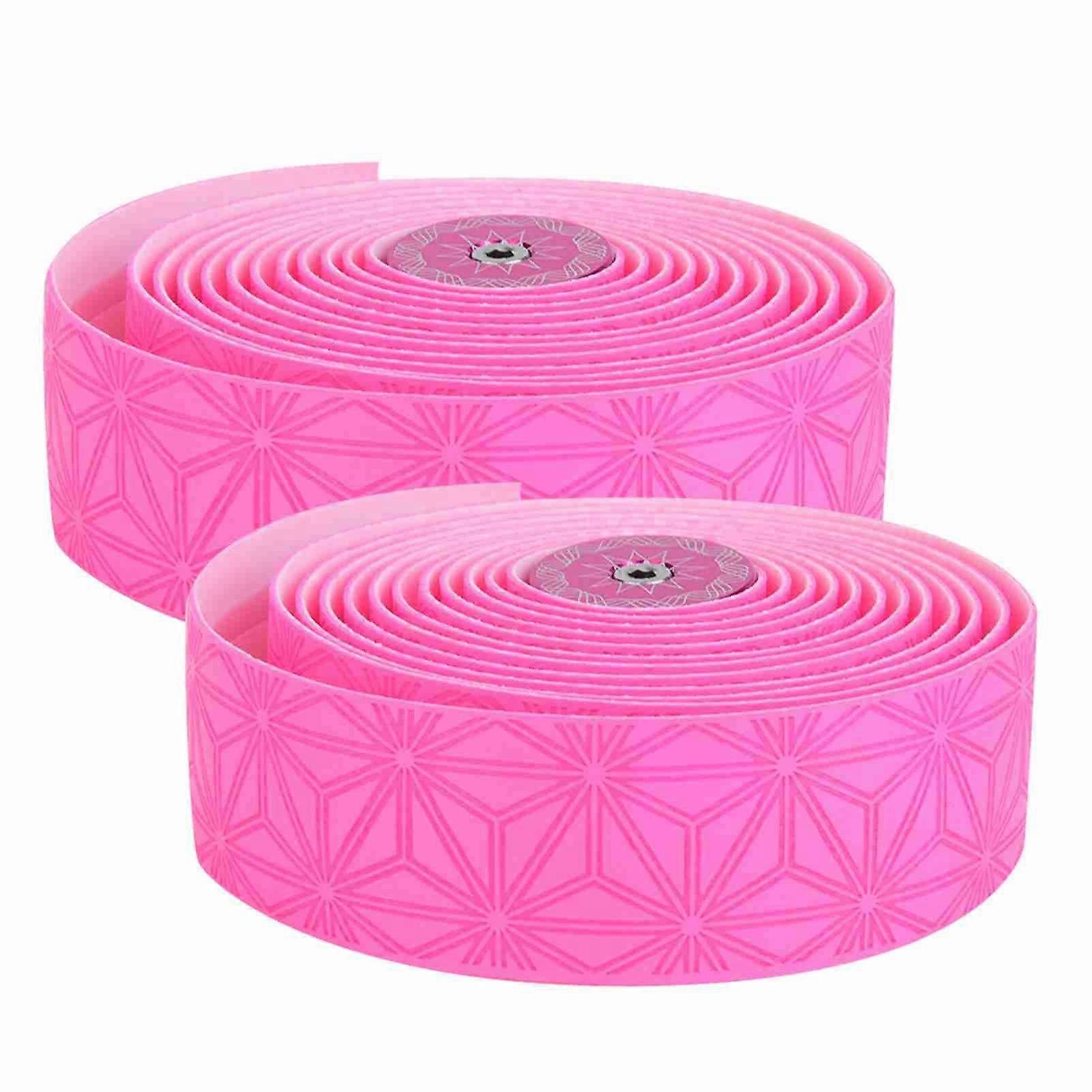 Road Bike Handlebars Belt High Elastic Soft Sweat Absorption Steering Tape Pink