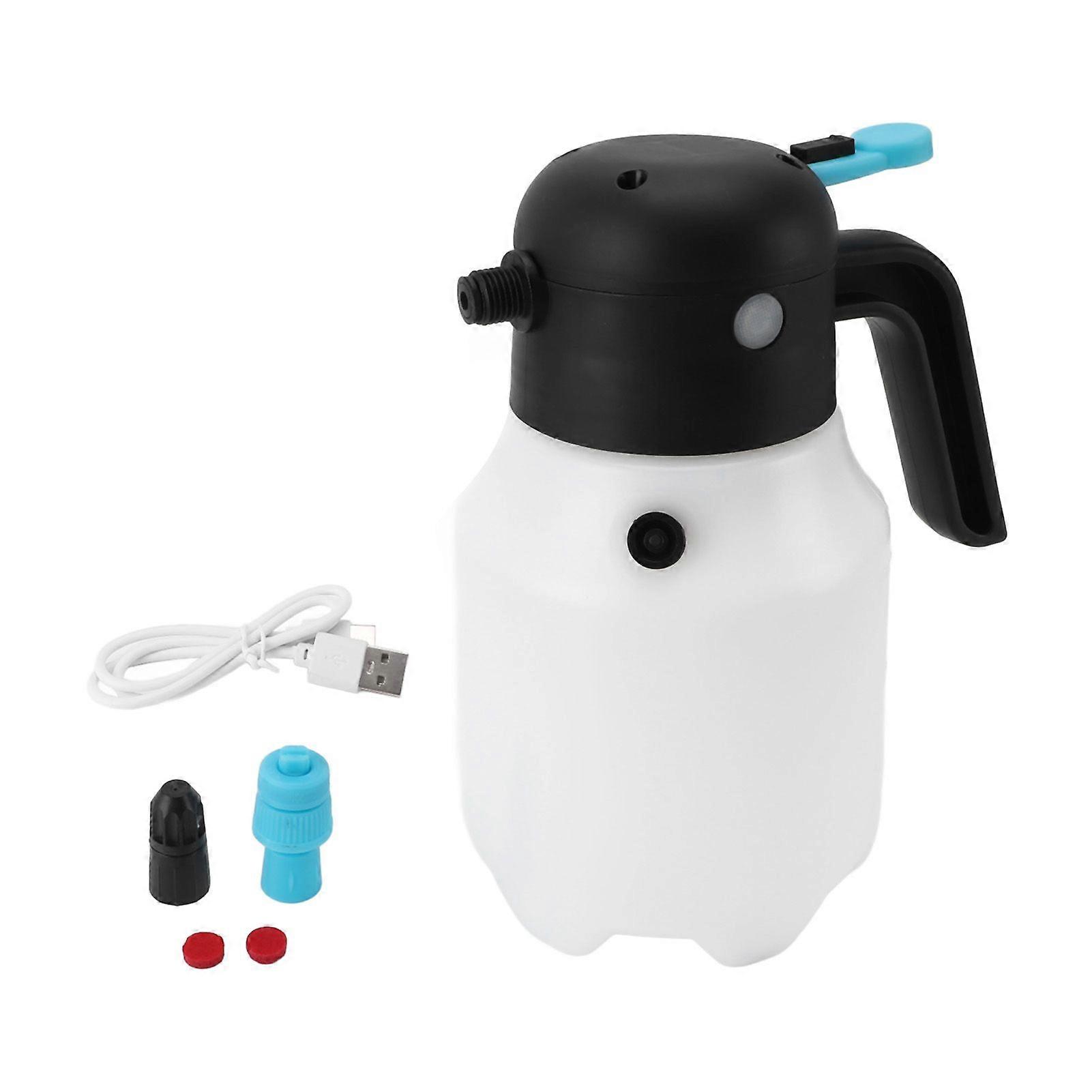 Foam Sprayer 2000mAh 1.8L Cordless Pressurized PP Electric Foam Spray Bottle for Car Washing Garden