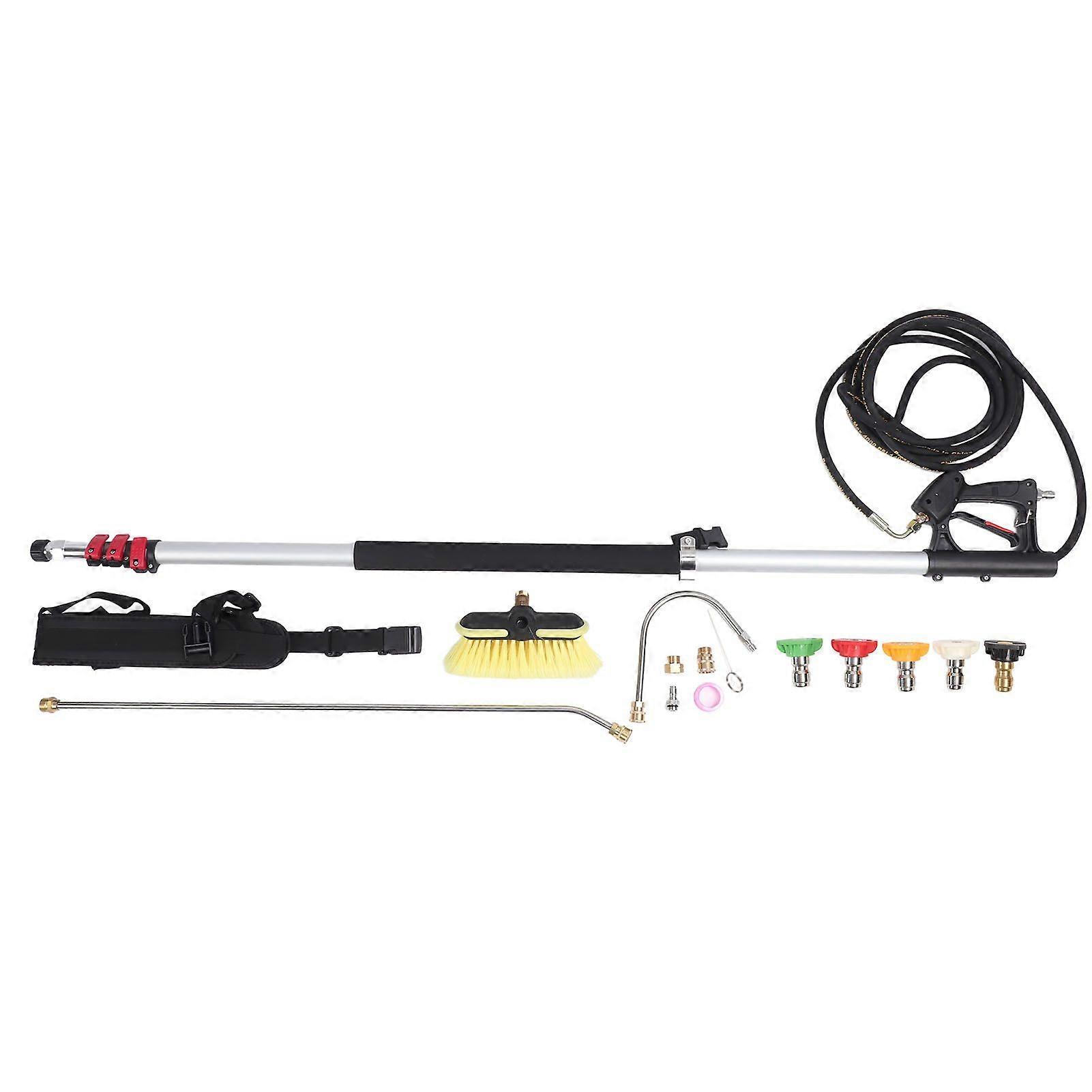 Pressure Washer Extension Wand Lance 6.55m Accessory Tool Set Kit for Cleaning Washing
