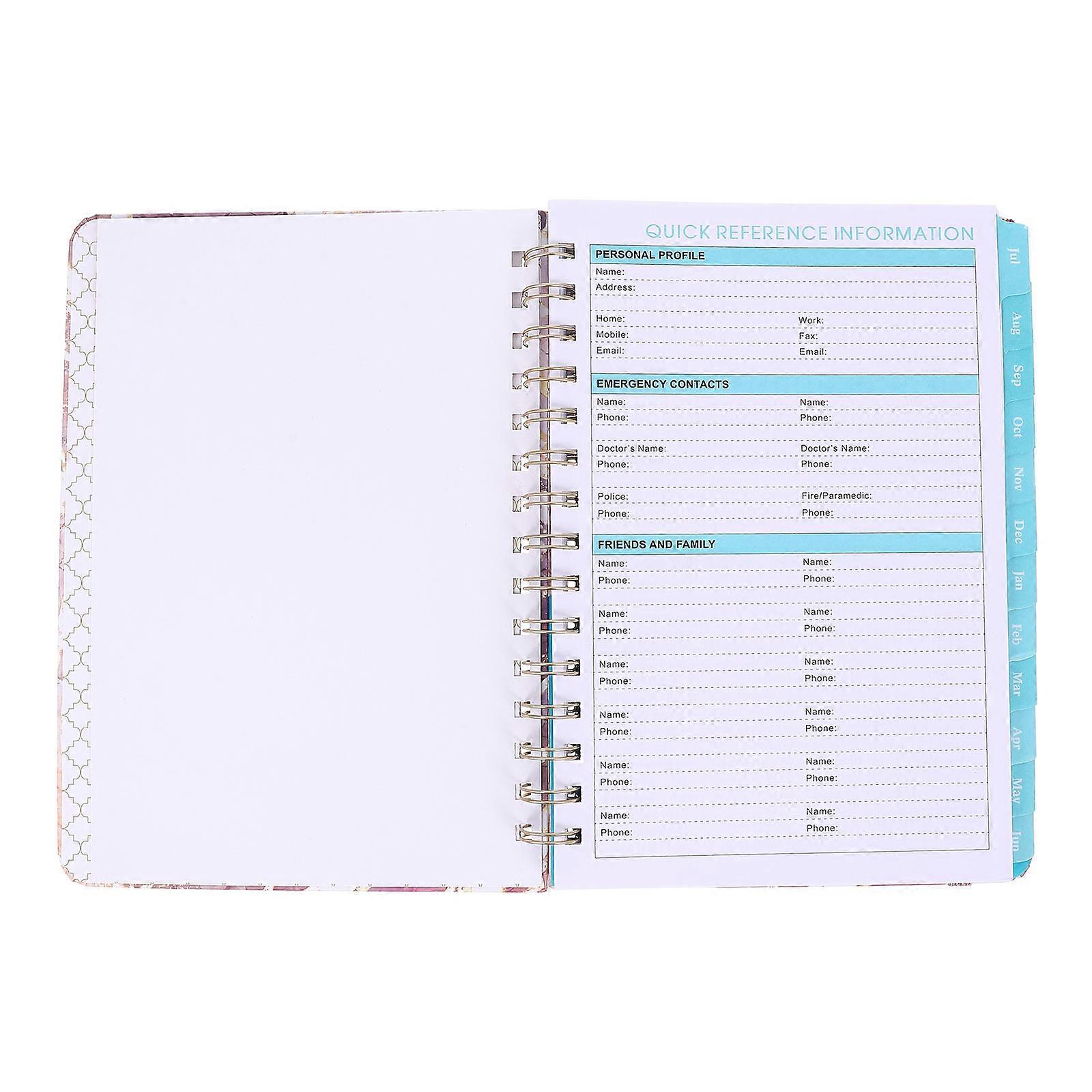 Yearly Planner Daily Writing Planner Book for Household Use Convenient Calendar