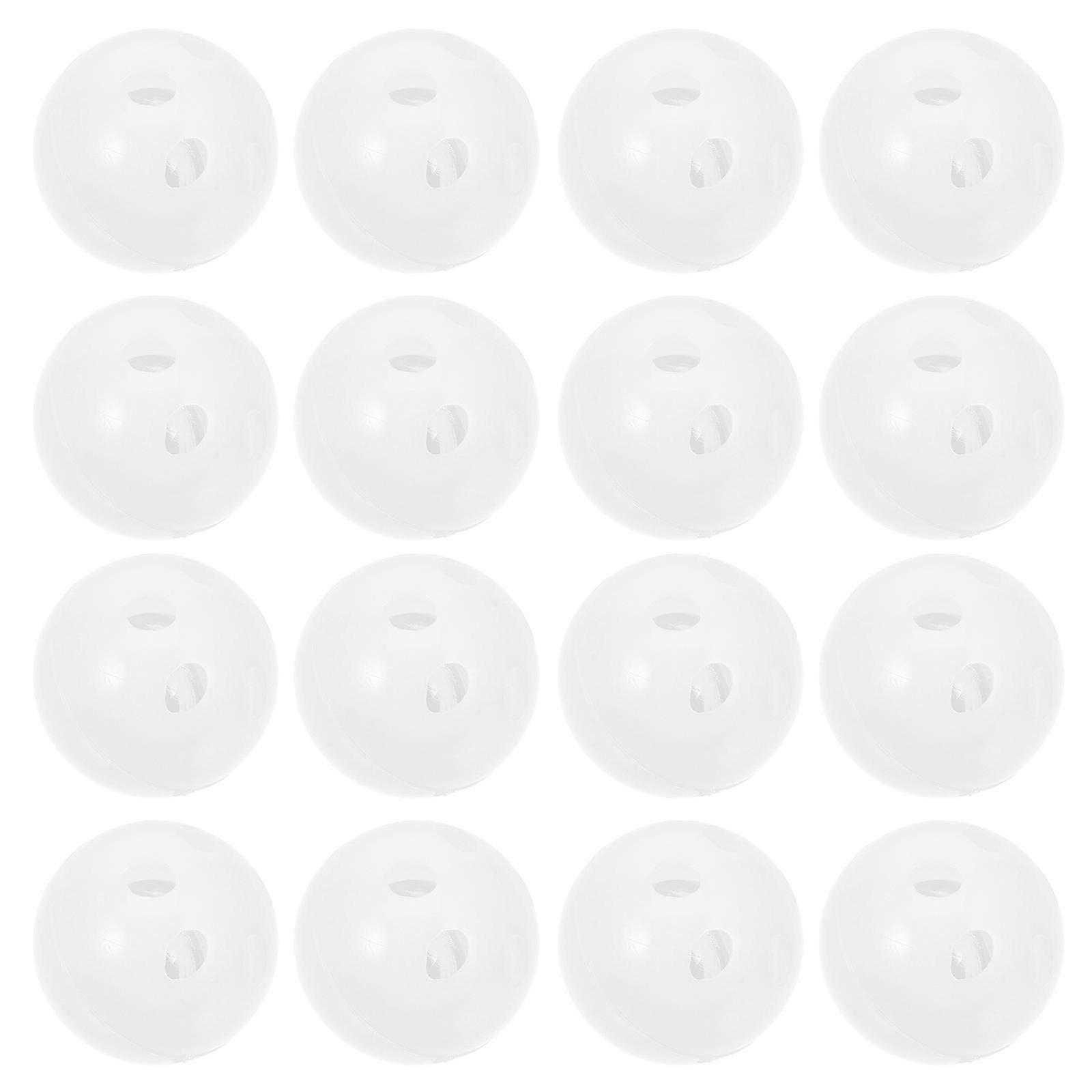 DIY Rattle Balls Inserts for Doll Noise Maker Repair 30Pcs White ABS