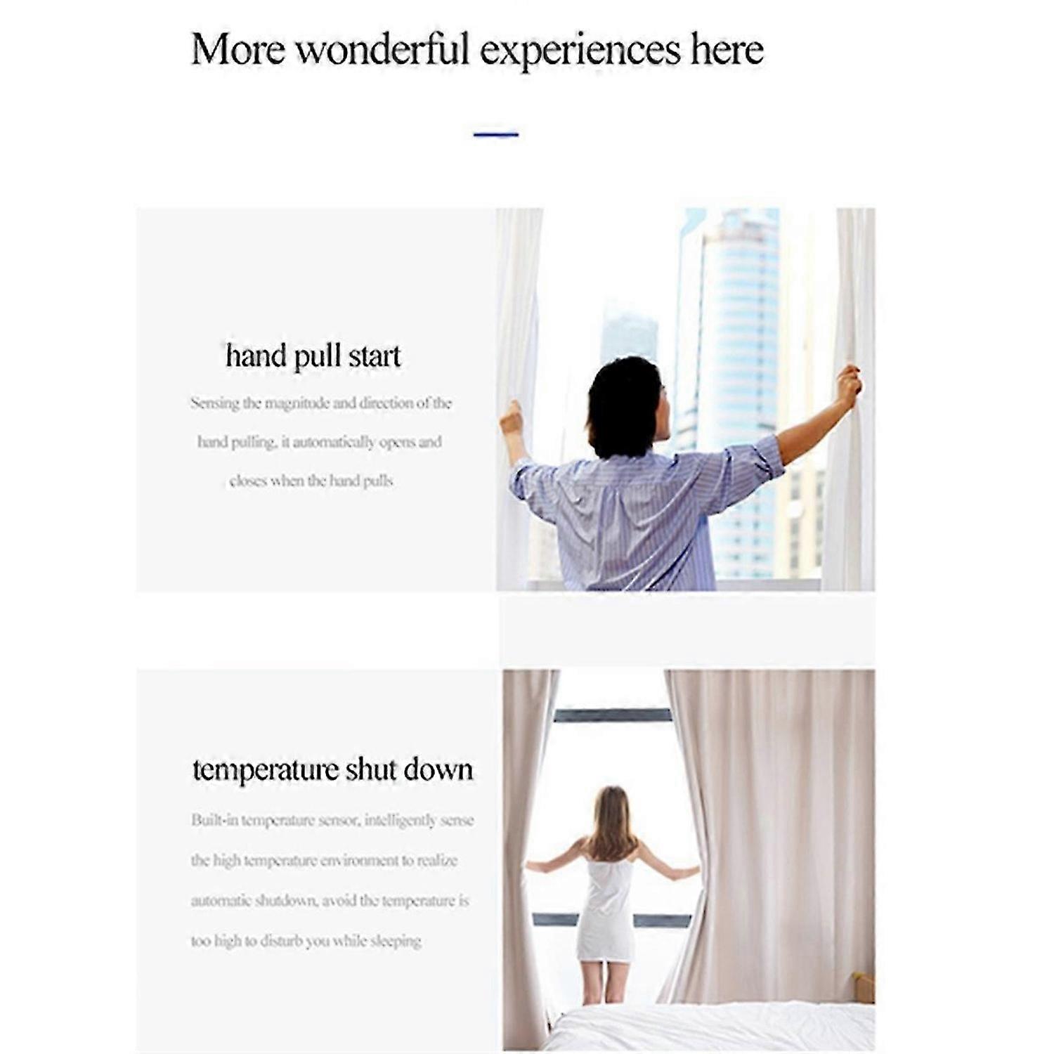 TUYA Smart Bluetooth Curtains Robot Roman Rod Track Automatic Curtain Opener Remote Control Curtain