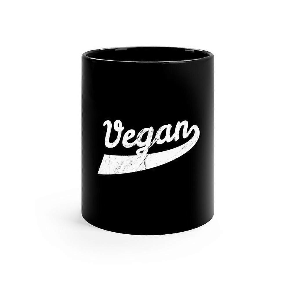 Veganer 11oz Schwarzer Becher