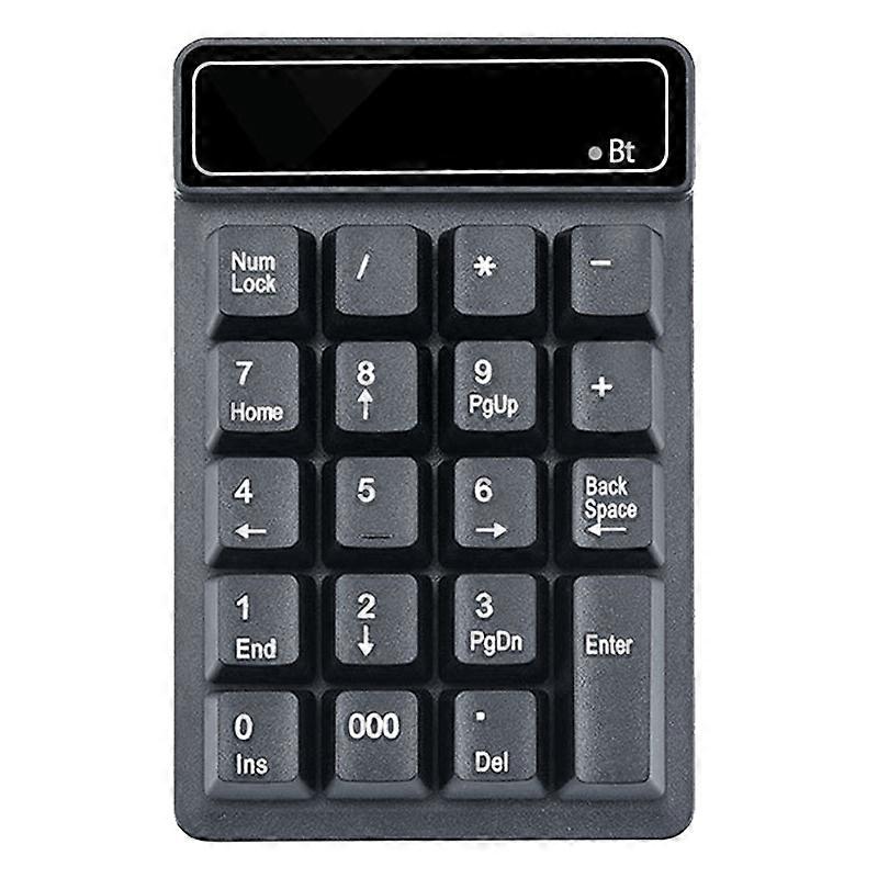 K6 19 Key Mini Wireless Bluetooth Digital Keyboard K6 (Black)