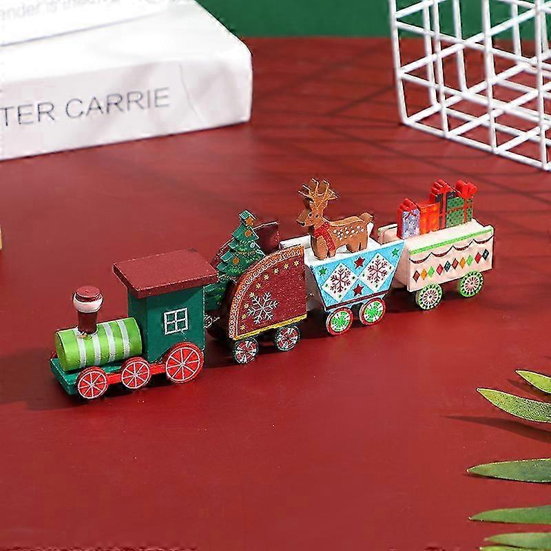 Christmas creative small train shop window display table decoration children's Christmas gift