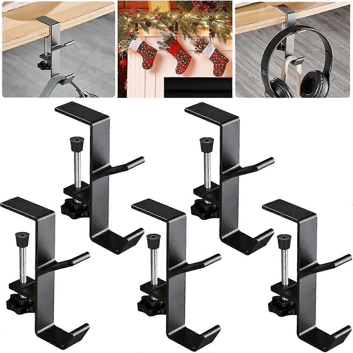 2 in 1 Garland Stocking Hangers,Adjustable Garland Hanger A