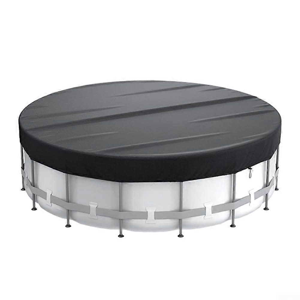 Round Pool Cover 8 Ft Diameter Waterproof, Dirt and Leaves Protection, Easy to Use for Swimming Pools