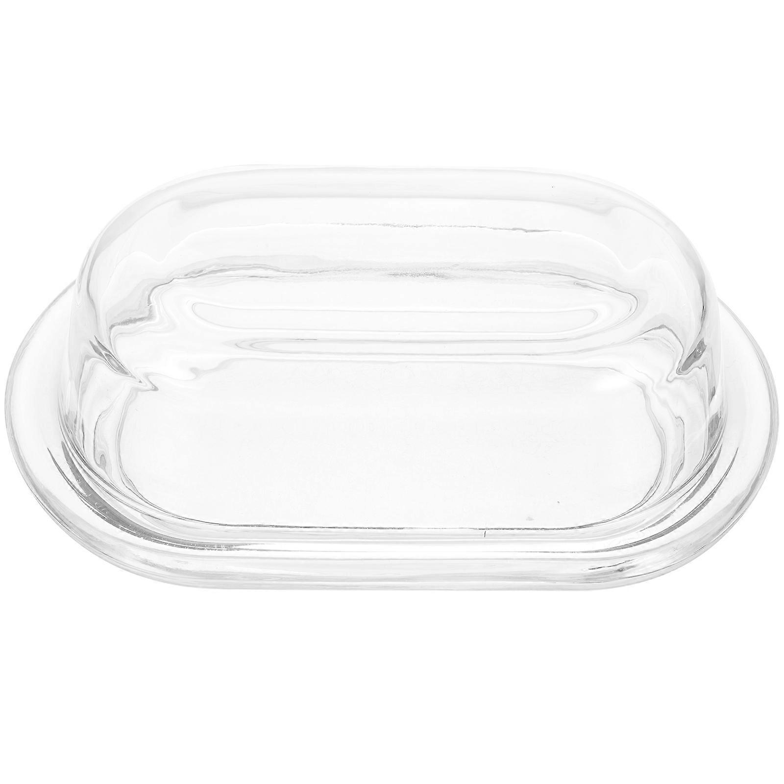 Butter Preservation Box With Lid For Kitchen Use Transparent Design 19.5X13Cm 1 Set