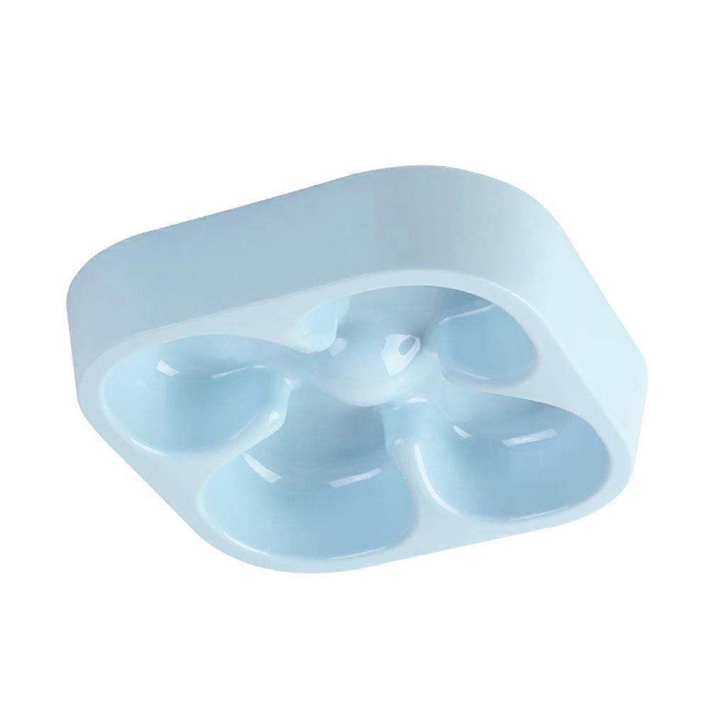 Pet Preventing Choke Bowl Slow Feeder Durable Lightweight 1Pc Sky-Blue