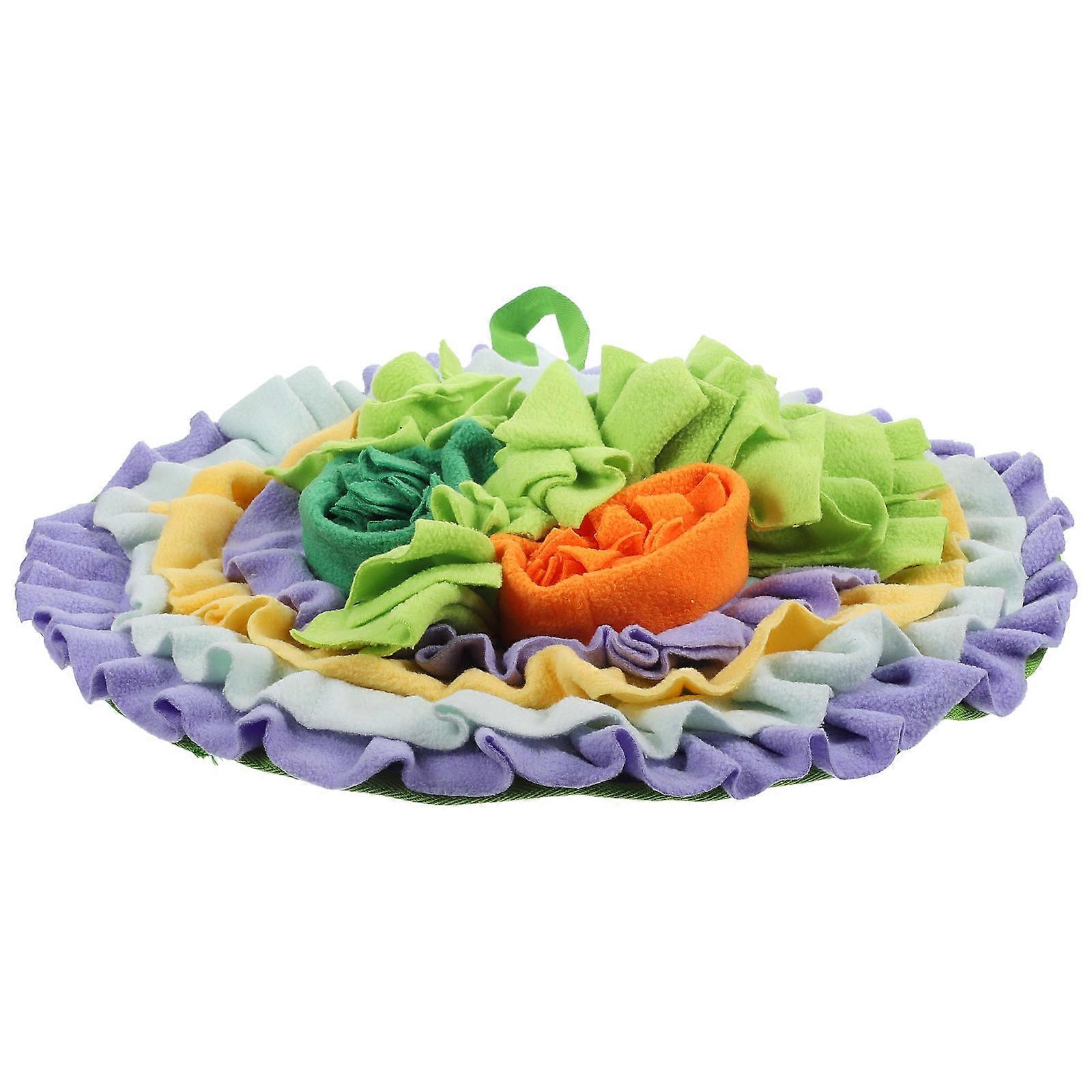 Comfortable Foraging Mat Interactive Feeding Loneliness Reduction Small Animal Toy Multi 41x41cm 1Set