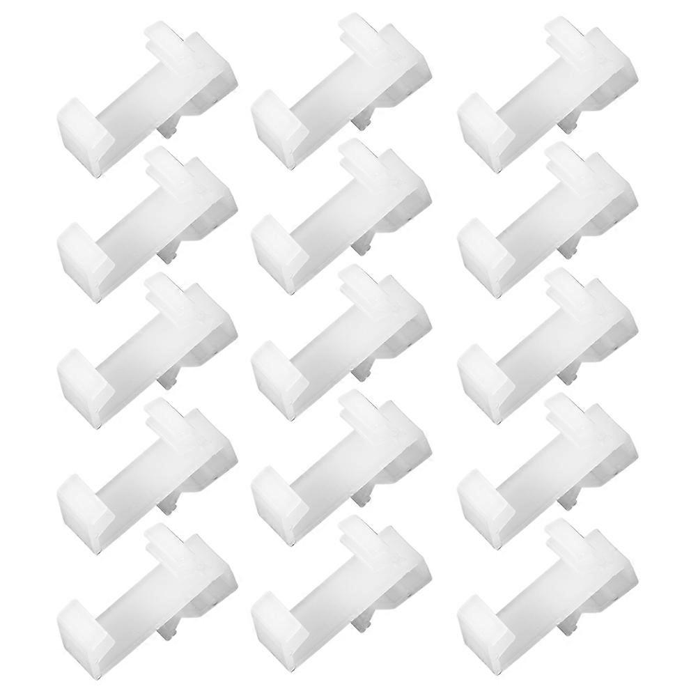Valance Clip White Plastic Blind Accessory for 80Pcs Blinds Replacement