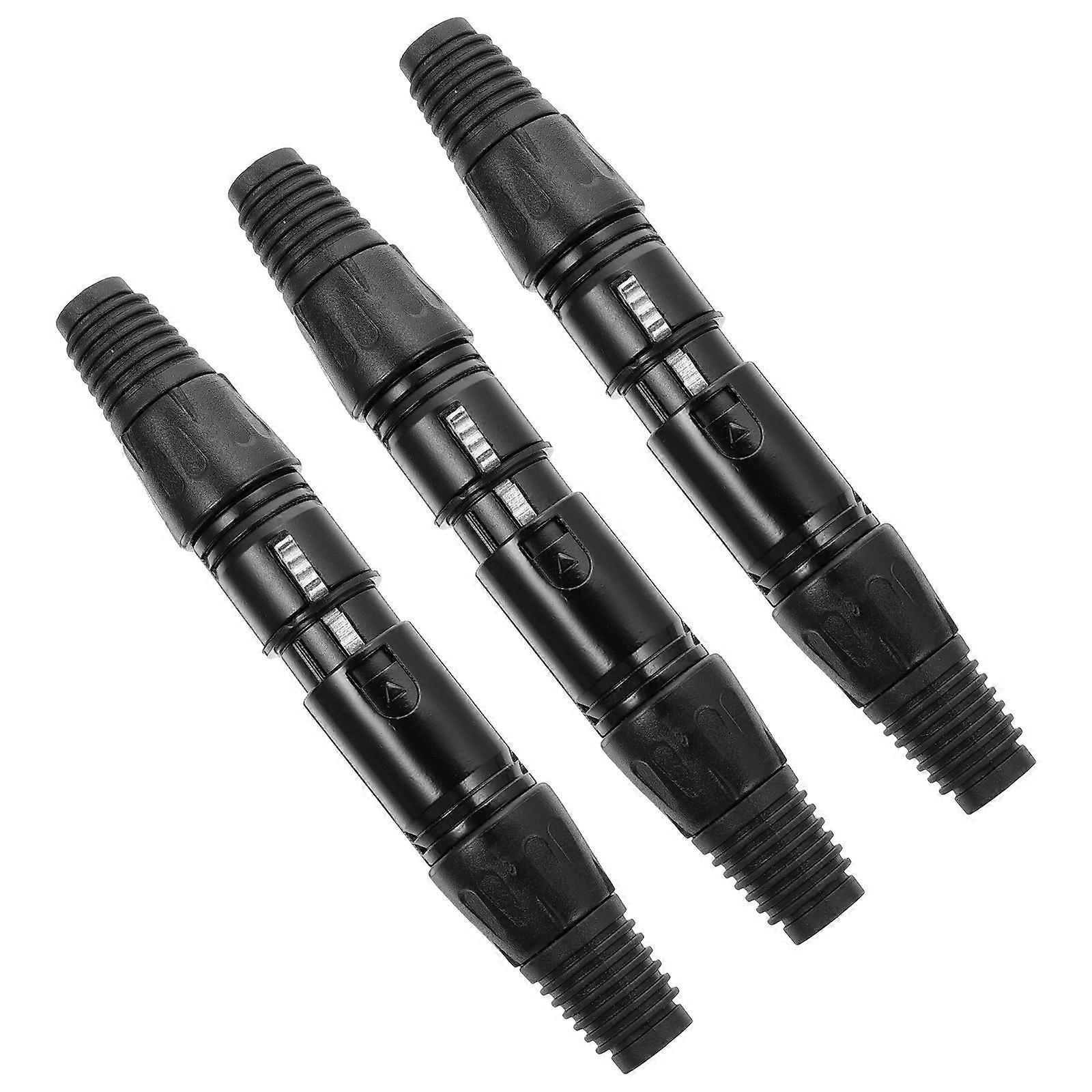 Microphone Xlr Connector Plugs for Replacement 30Pcs Black Set
