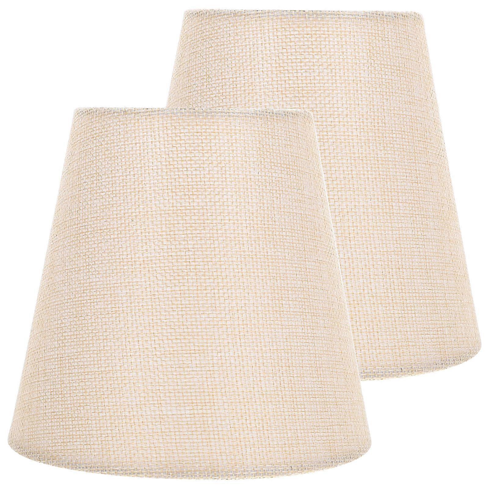 10 Pcs Fabric Lamp Shade Clip-On Design Elegant Retro Style For Floor Lamps And Wall Lamps