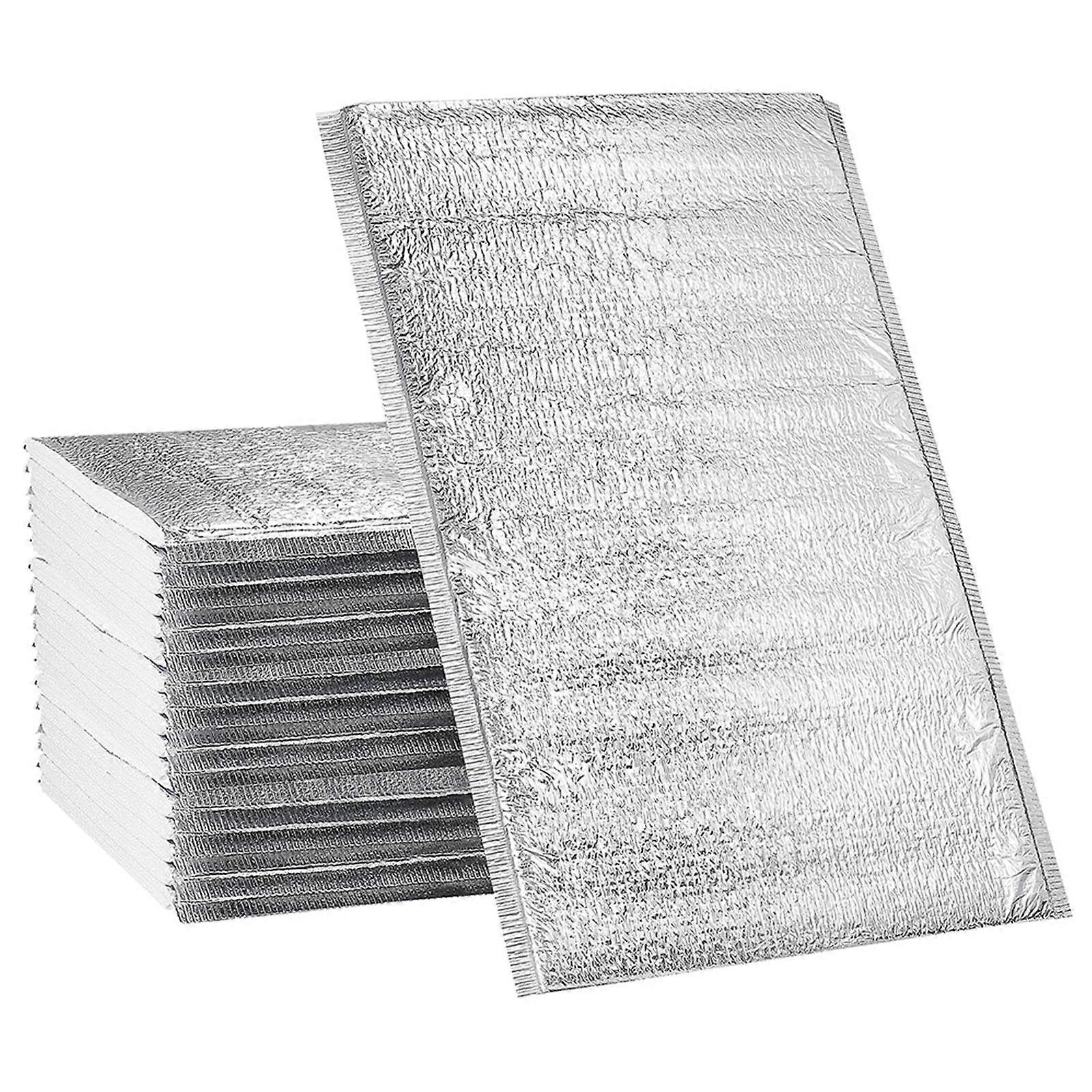 Convenient Food Bag Multi-Function Insulated Pouch for Storage 50Pcs Silver