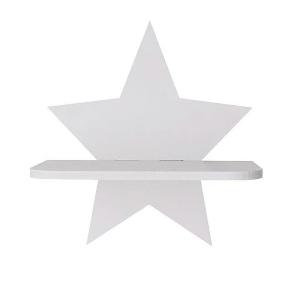 Nordic Style Storage Stand for Organizing 2Pcs White Creative Pentagram Shelf
