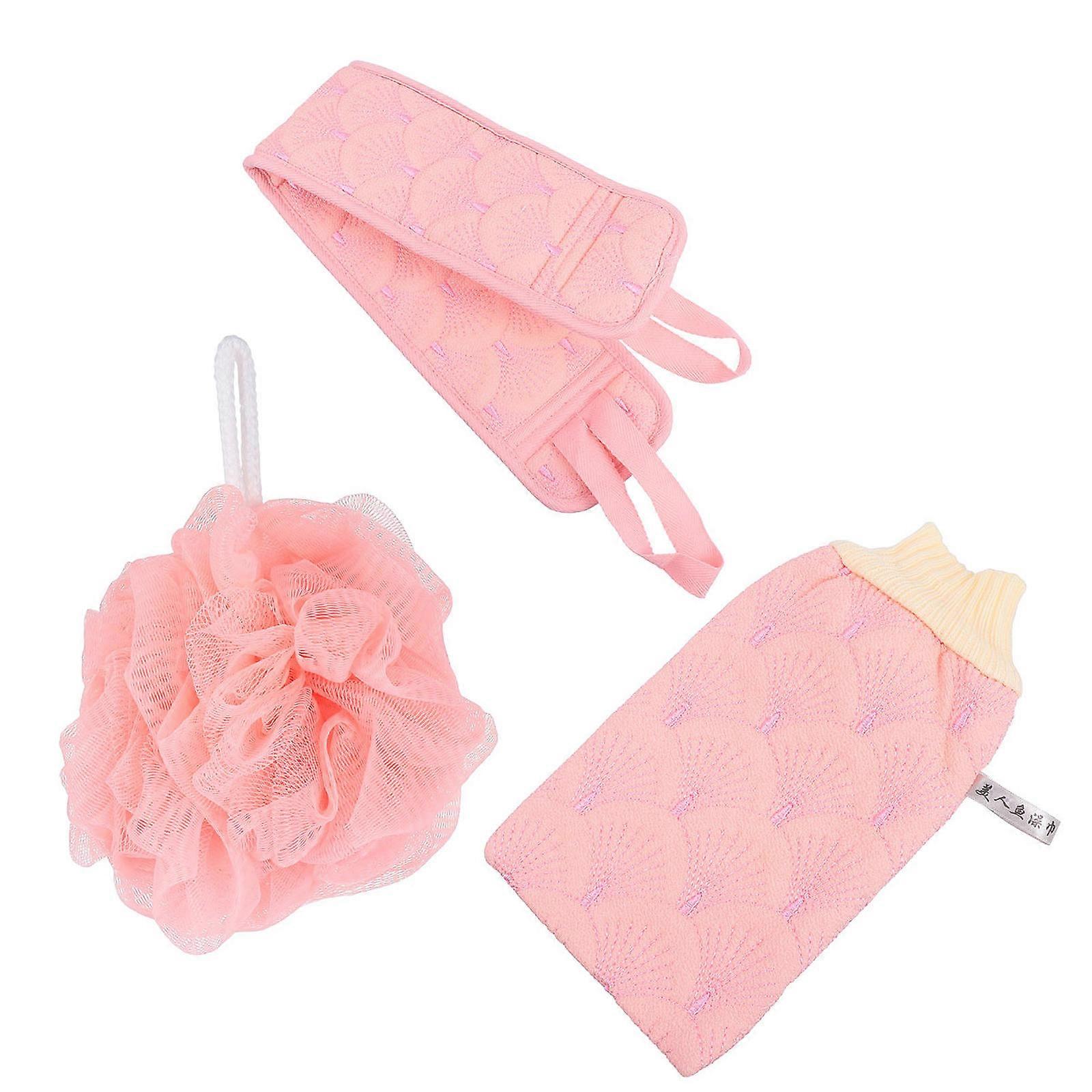 Bath Shower Ball Glove Set for Gentle Exfoliating 2Sets Portable Bath