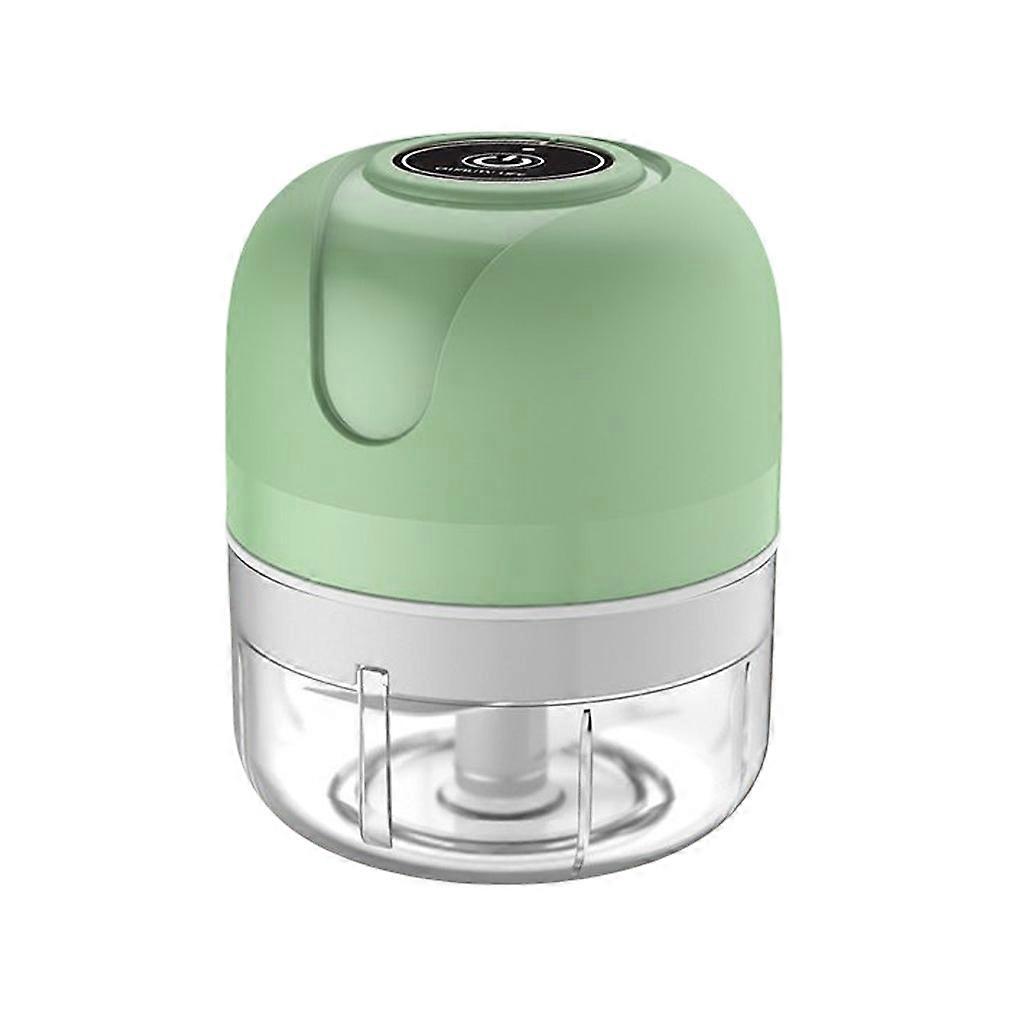 Electric Garlic Chopper Transparent Kitchen Meat Accessories Cyan