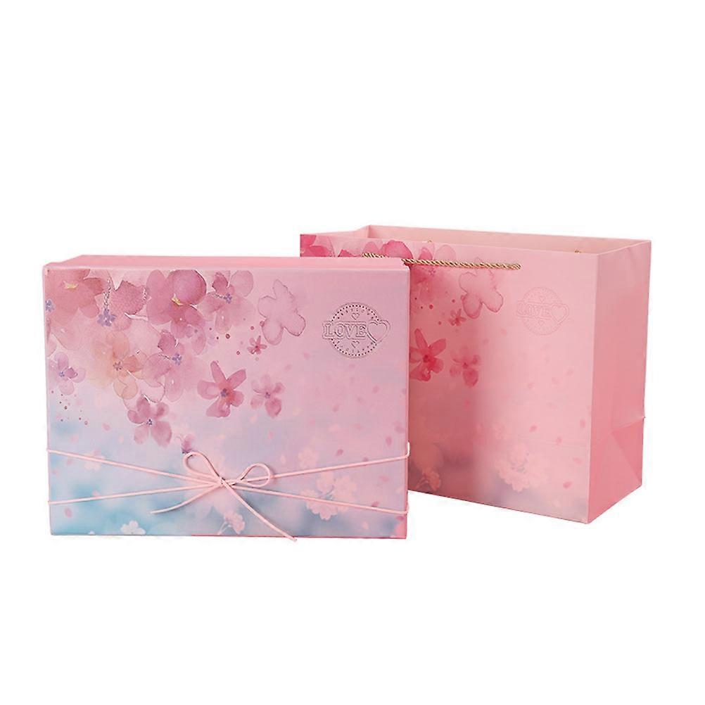 Wedding Paper Box for Storage 3Sets Pink Sakura Present Case