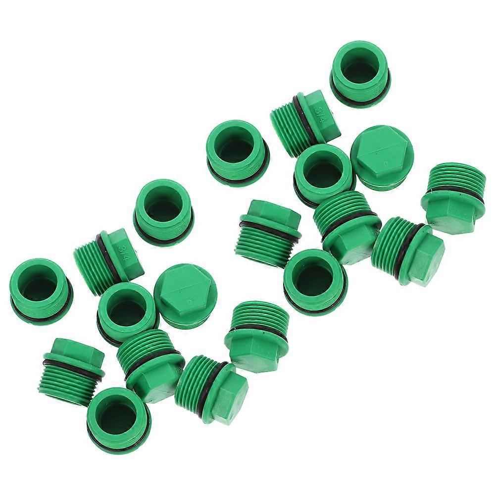 Hose End Plug Green Garden Hose Caps for Threaded Pipe Connector 60Pcs
