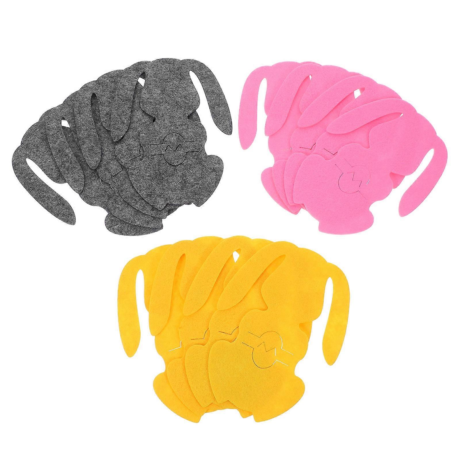 Indoor Easter Decorations Felt Coasters For Drinks Absorbent Table Mats Rectangular Shape Easy To Clean 60 Pcs