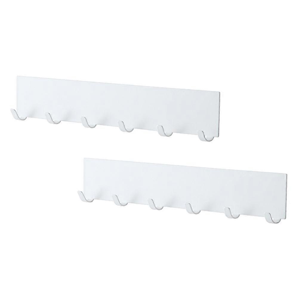 6-Hook Storage Hanger for Home Featuring 2Pcs Wall Hanging Holders
