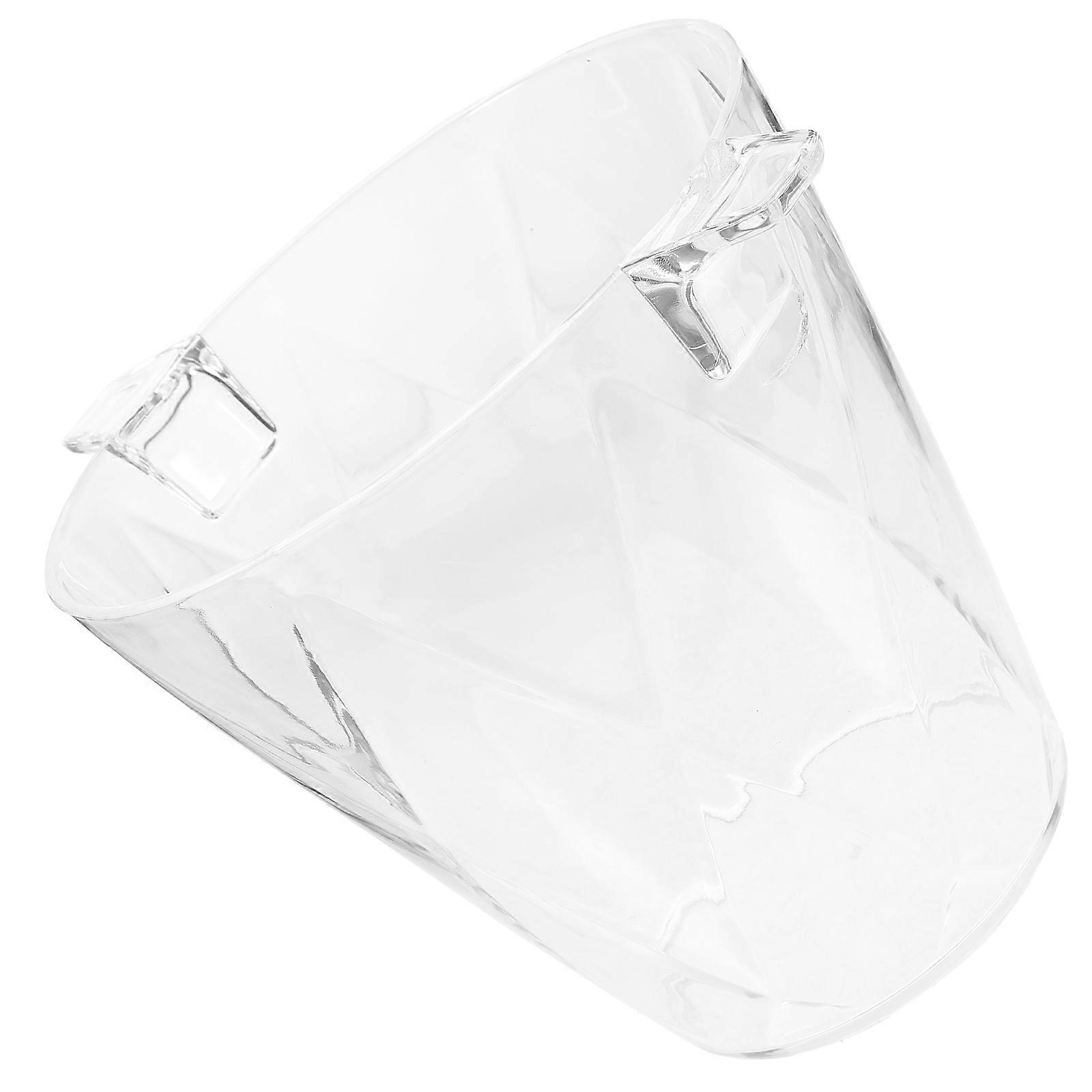 Ice Bucket Holder Party Ice Cooler For Adults With Double Handle 15x15cm Transparent Beverage Container 1Set
