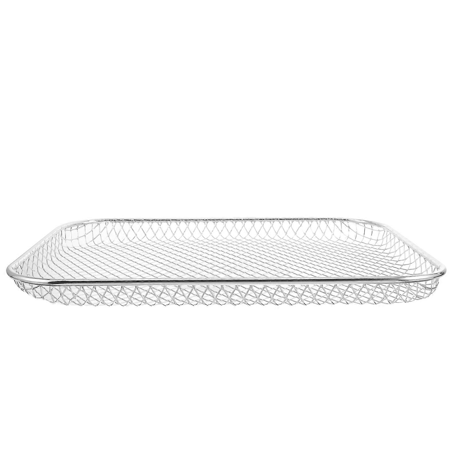 Grill Net Barbecue Accessory Camping Supplies Rectangular 233x193mm Even Heating Stainless Steel 1Pack