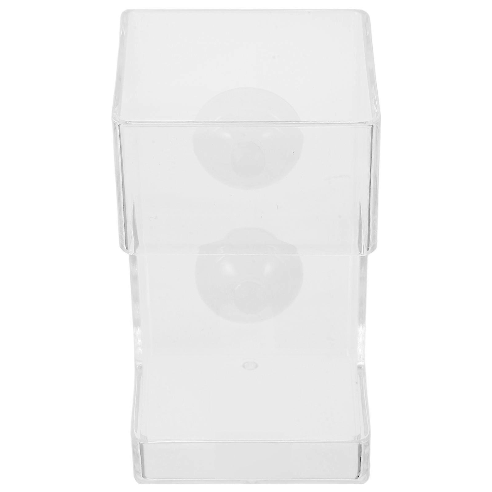 Fish Tank Shrimp Feeder Floating Tubes with Suction Cups 2Pcs for Aquarium