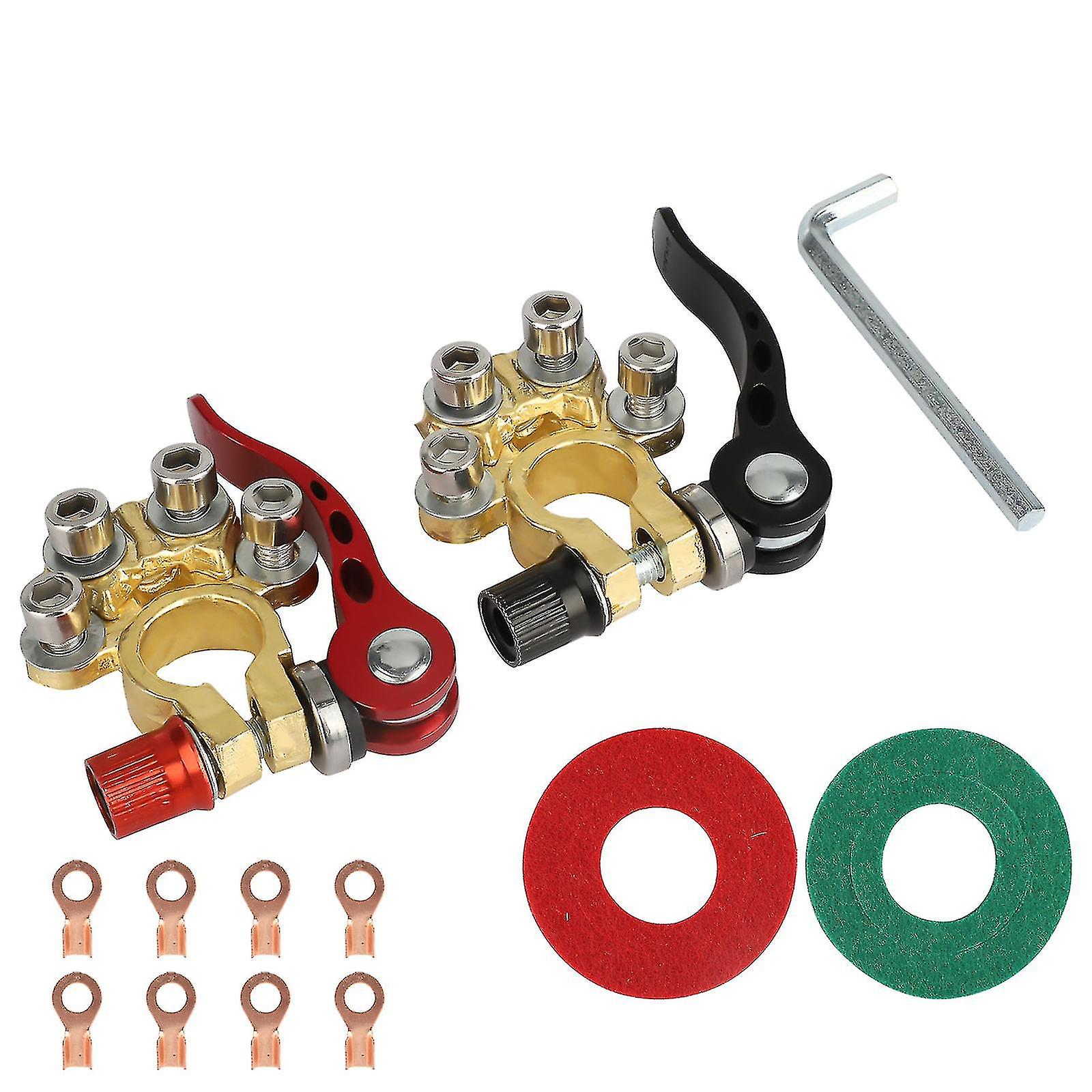 Car Battery Terminal Connectors Quick Release Disconnect Positive Negative