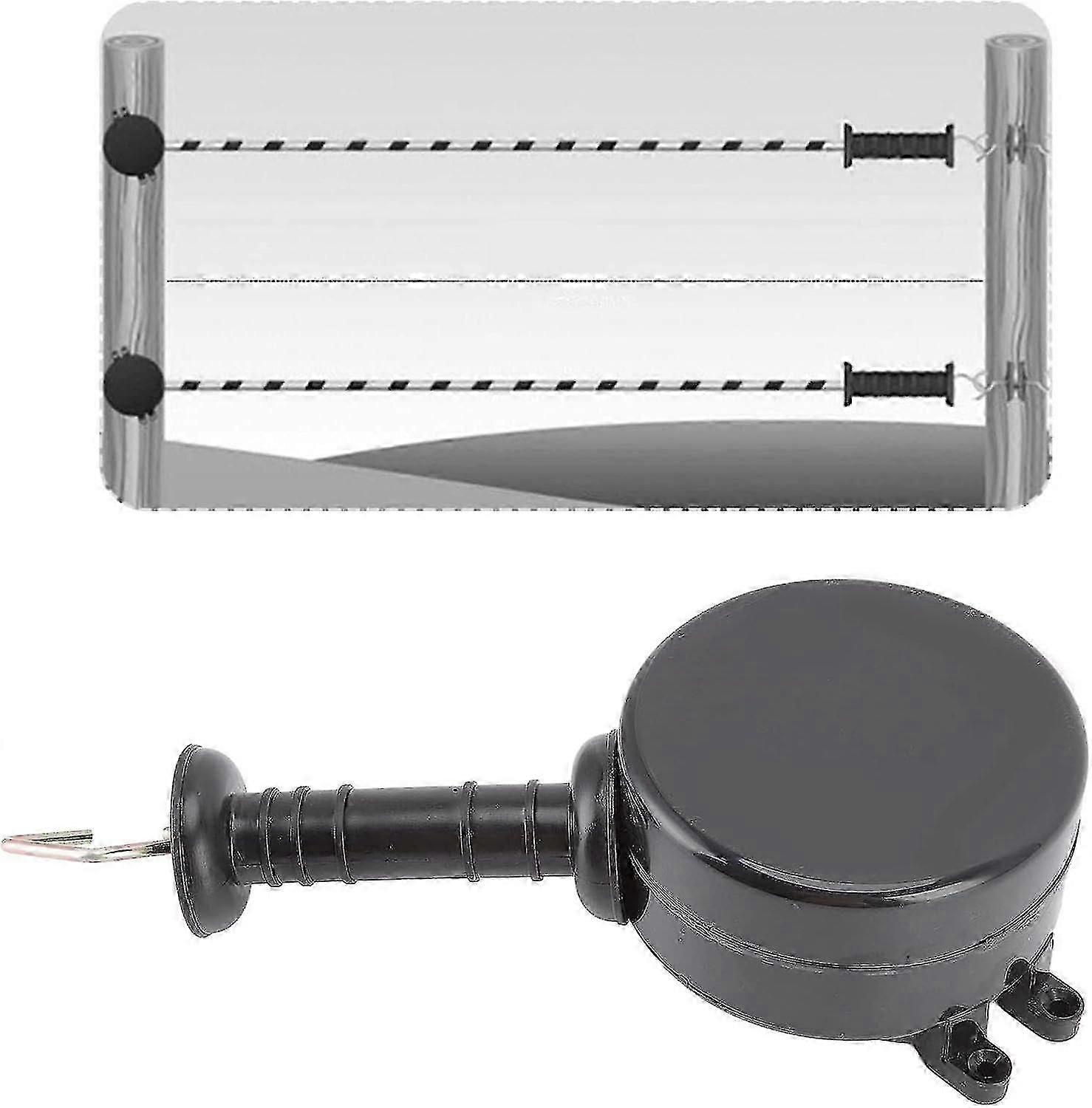 Electric Fence Gate Handle, Retractable Reusable Electric Fence Handle Built In 5m Energizing Rope 6 Steel Wires Evenly Distributed, Fence Accessories