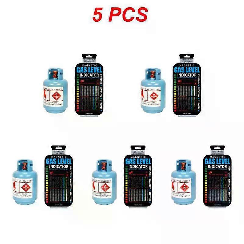 1~5PCS Gas Tank Level Indicator Propane Butane LPG Fuel Level Indicator Magnetic Gauge Bottle Temperature Measuring