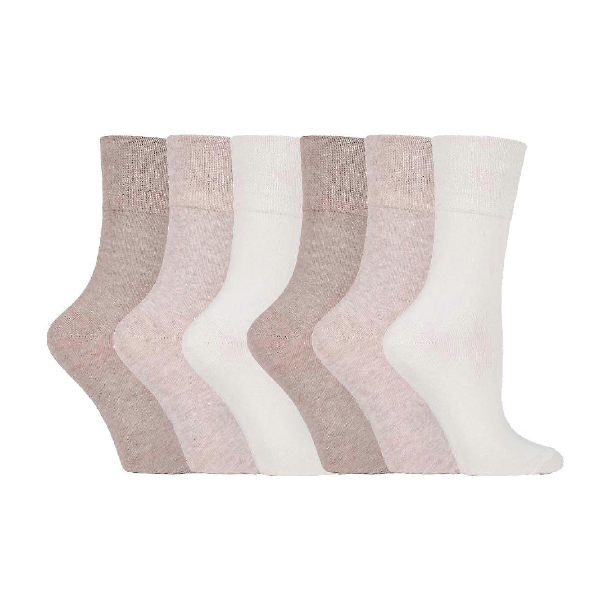 IOMI - Ladies 6 Pack Non Elastic Diabetic Socks