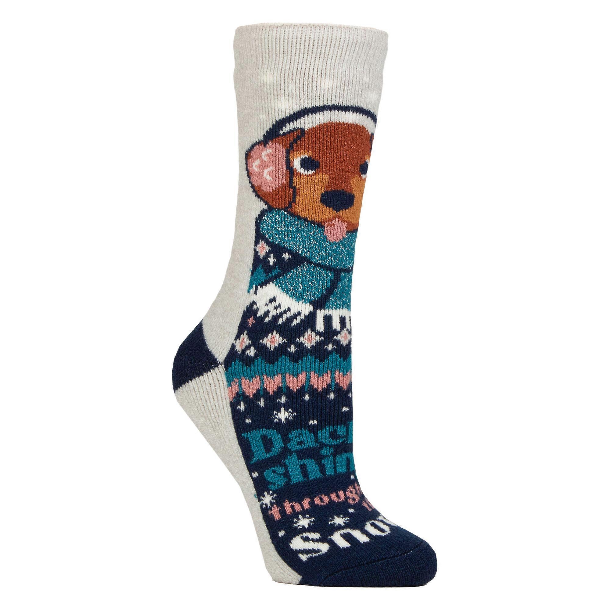 Heat Holders - Ladies Lite Thermal Christmas Novelty Socks