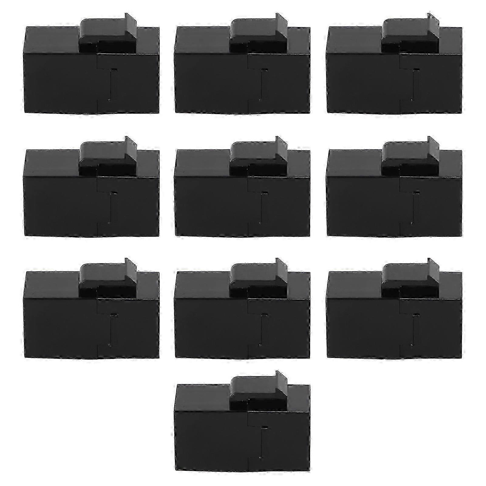 10pcs RJ45 Ethernet Cable Connectors ABS Stable Transmission for Network Communication