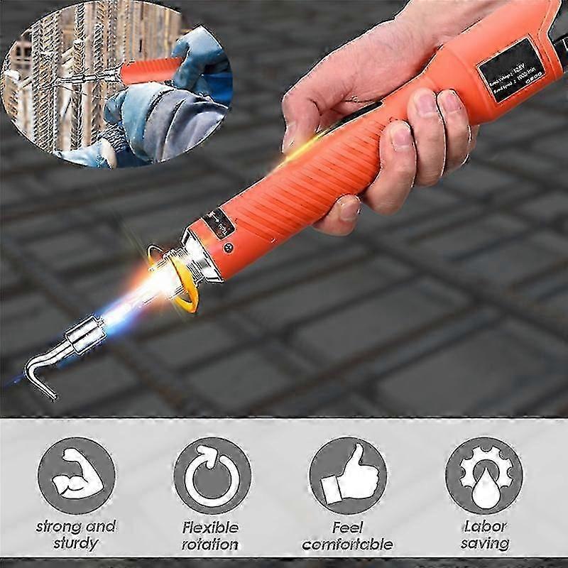 Electric Rebar Tying Knotting Hook Automatic Rebar Tier Binding Machine Wire Knoting Rechargeable Tw