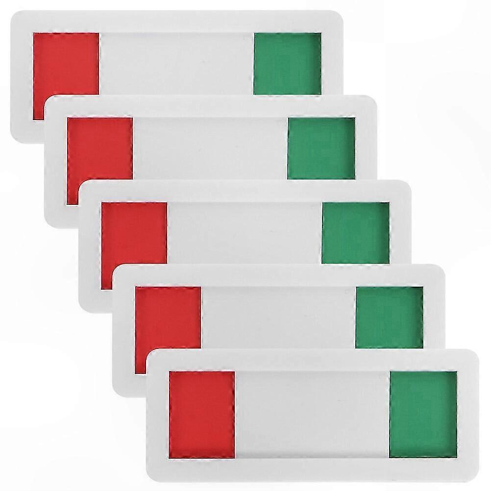 5-Pack Meeting Room Door Signs with Slide Function for Office Use