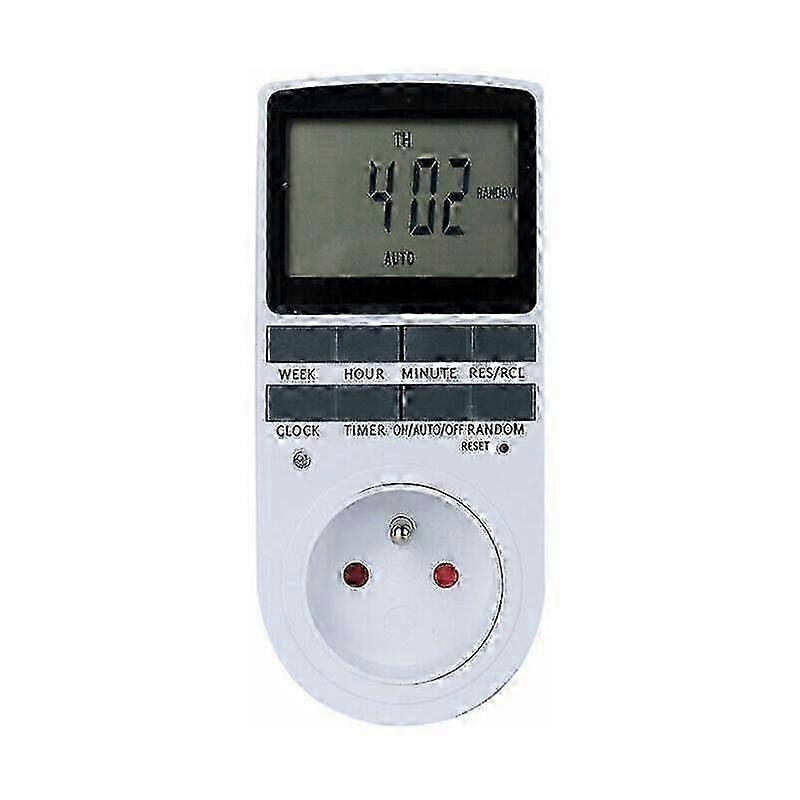 Electric Timer for Wall Socket, Weekly 24/7 Programmable Outlet with 10 Programs