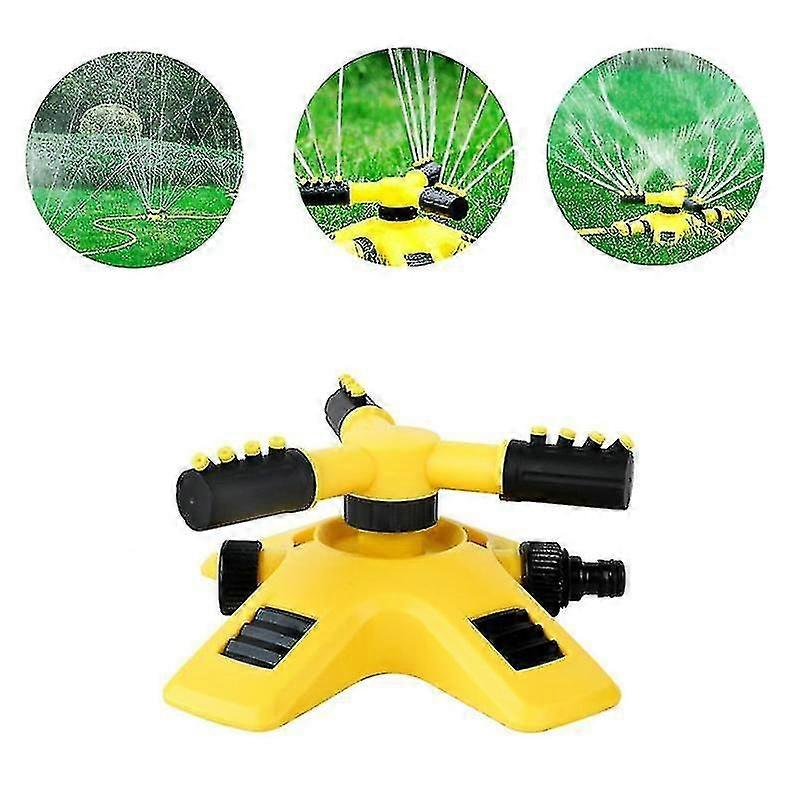 Lawn Sprinkler 3 Heads Adjustable Automatic Sprinkler