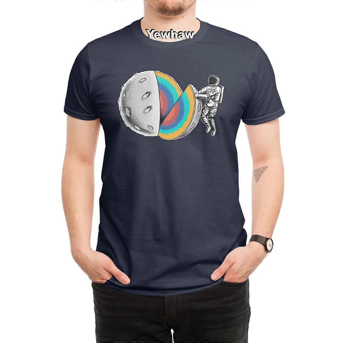 Moon T-Shirt colorful slice space vibrant