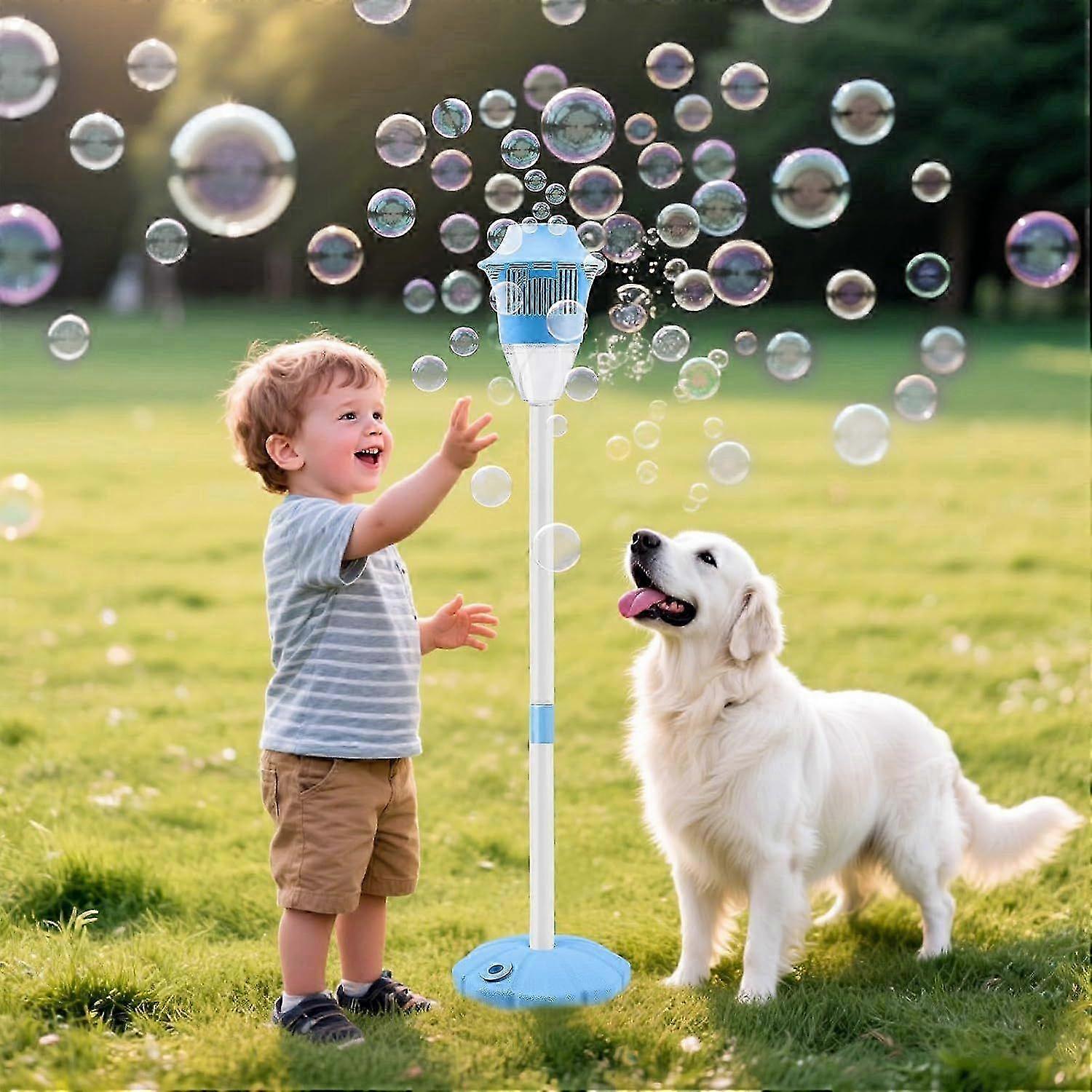 Latest Model Bubble Maker Stand Machine with Lights and Music for Outdoor
