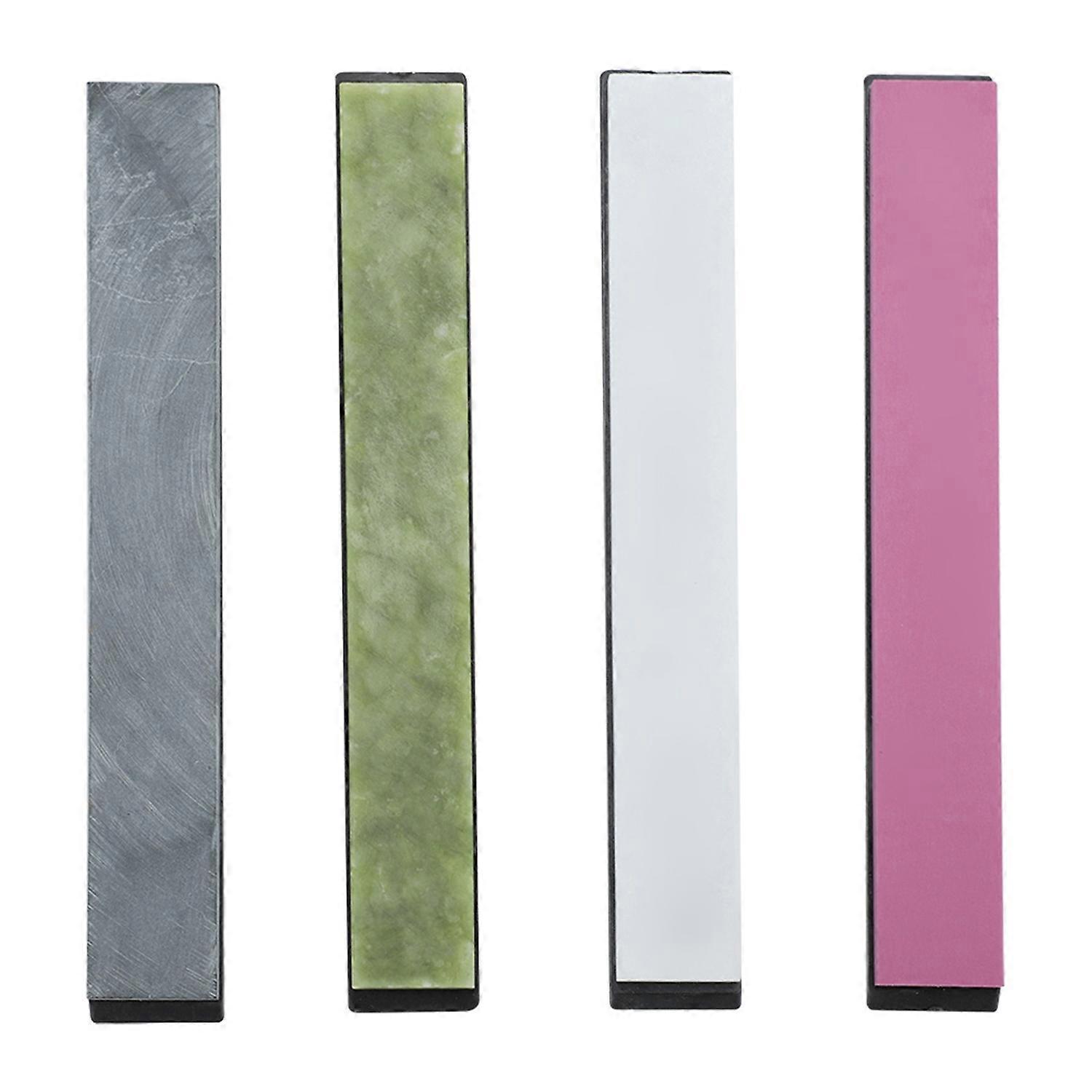 4pcs Set Colorful Grindstone with Base for Knives Sharpening Fixed Angle Knife Sharpener